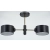 Lampa sufitowa metalowa czarno-złota 2-punktowa 1097/2B z serii VITO - Lampy Elem